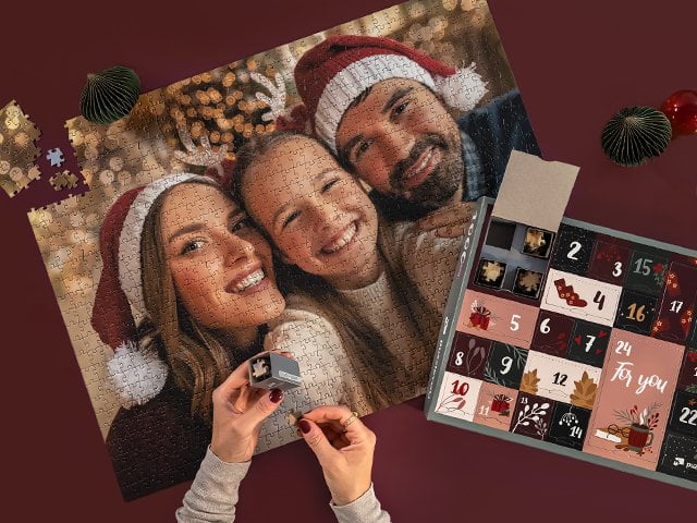 Calendar de Advent puzzle cu 1000 de piese